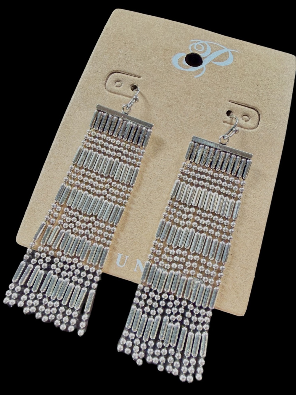 Plunder Silver Fringe Earrings